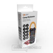 Solight klešťový multimetr, max. AC 600V/600A, max. DC 600V, test diody, bzučák, odpor, teplota Náhled