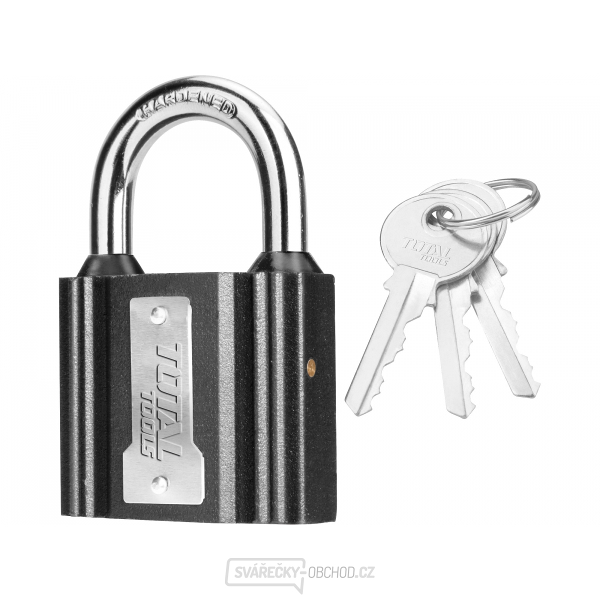 Zámek kovový, 75mm, 714g