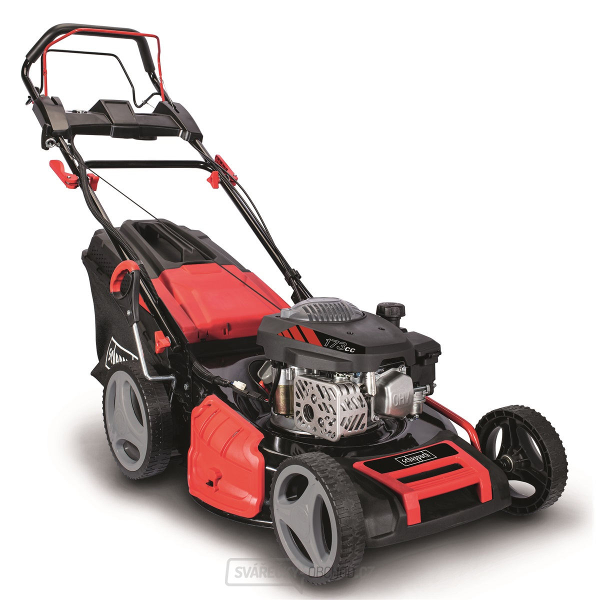 Scheppach MS 173-51 E 4in1 benzinová sekačka s pojezdem a elektrickým startováním