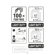 Pistole sponkovací 3funkční, 6-12mm, včetně 100ks spon náhled