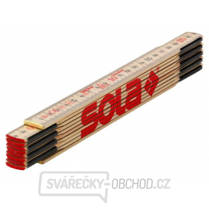 SOLA - H 2/10 - dřevěný skládací metr 2m gallery main image