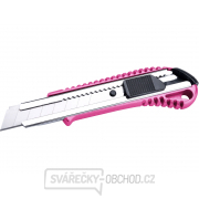 Nůž ulamovací celokovový s výztuhou, 18mm, Auto-lock Nůž ulamovací celokovový s výztuhou, 18mm, Auto-lock gallery main image