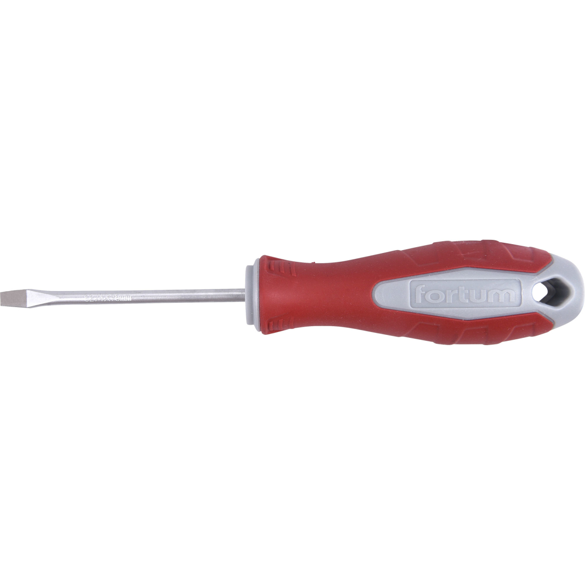 Fortum Šroubovák plochý, (-) 4x75mm, S2 4740104