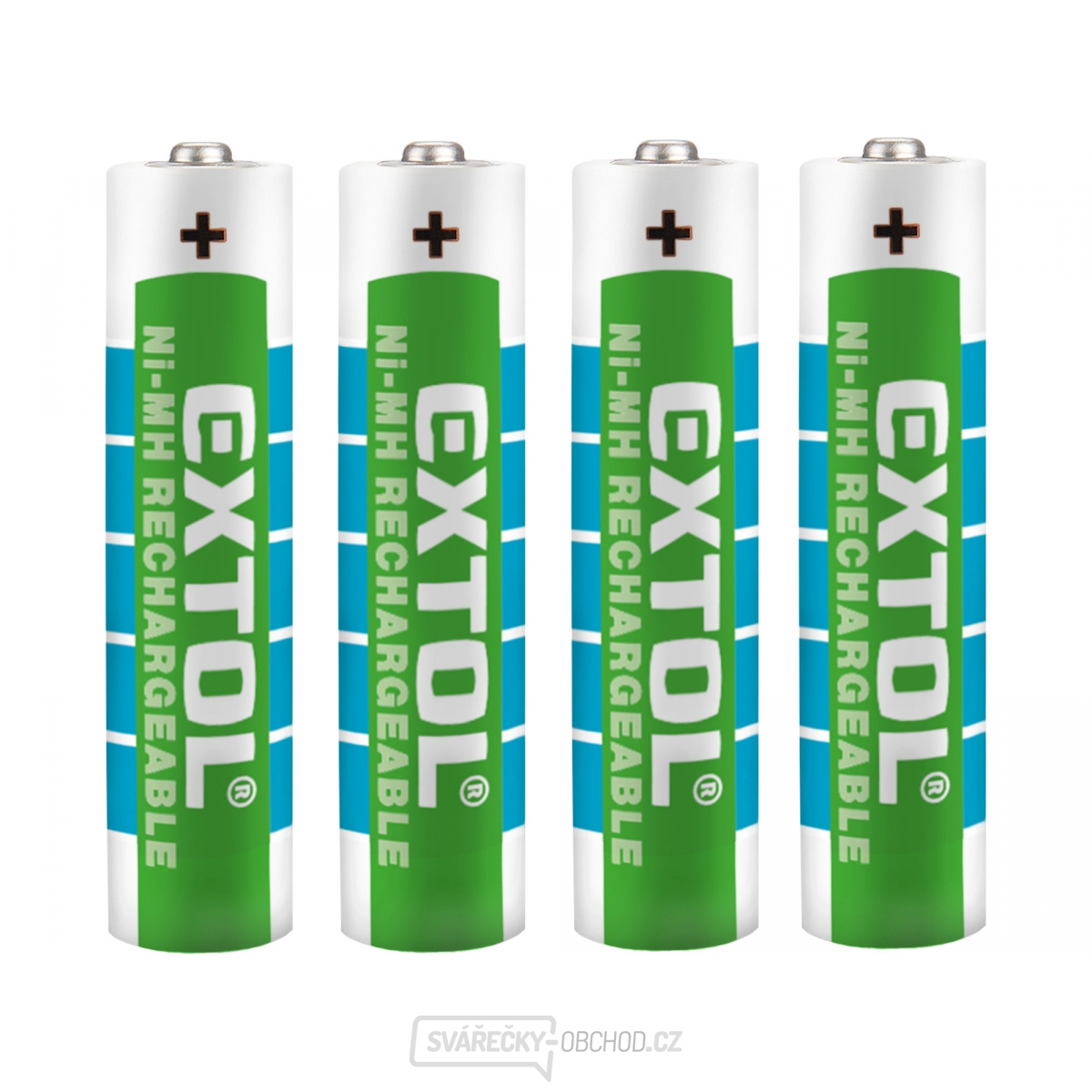 Baterie nabíjecí, 4ks, AAA (HR03), 1,2V, 1000mAh, NiMh