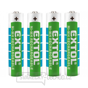 Baterie nabíjecí, 4ks, AAA (HR03), 1,2V, 1000mAh, NiMh Baterie nabíjecí, 4ks, AAA (HR03), 1,2V, 1000mAh, NiMh gallery main image