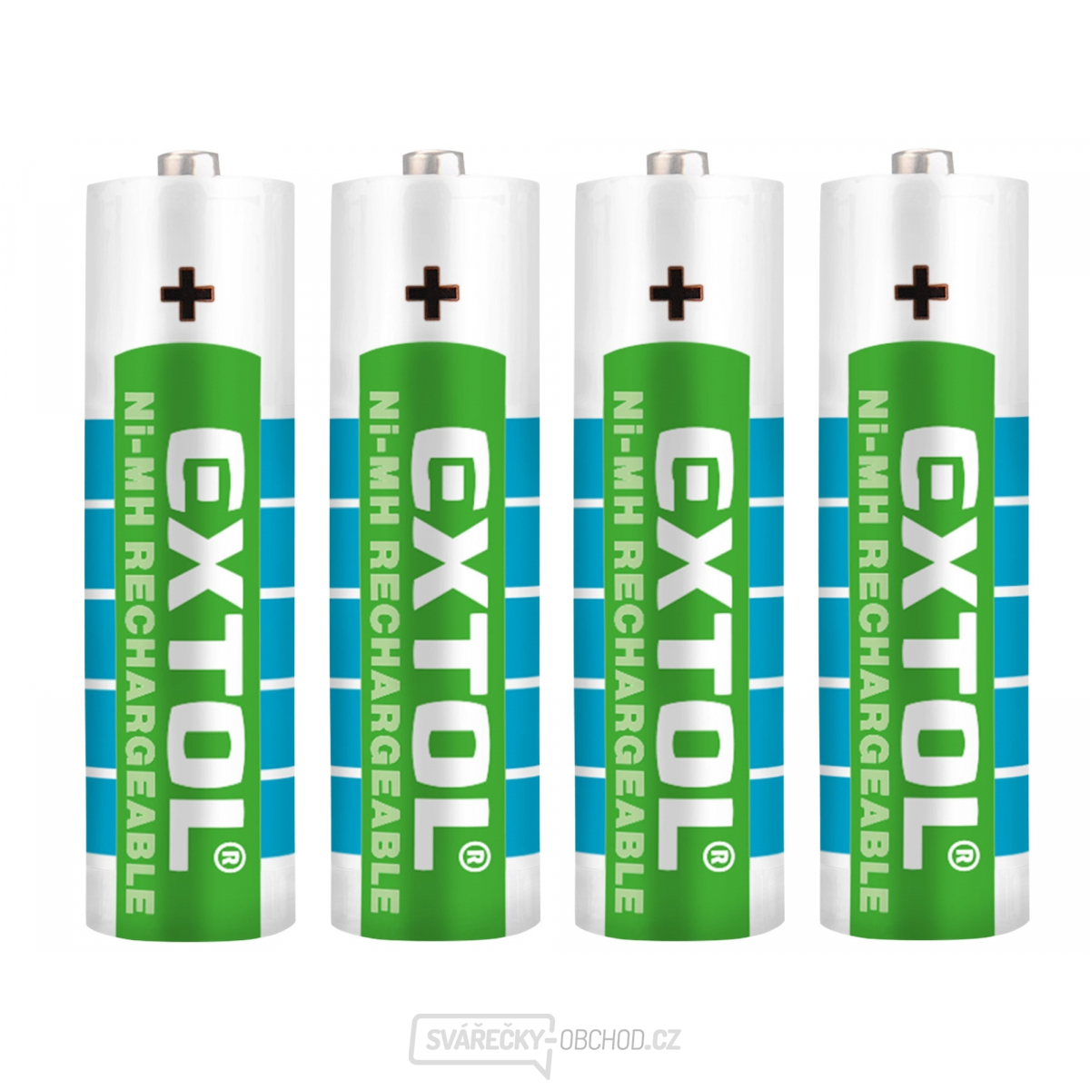 Baterie nabíjecí, 4ks, AA (HR6), 1,2V, 2400mAh, NiMh