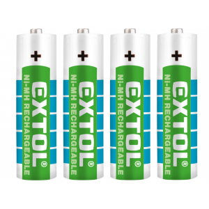 Baterie nabíjecí, 4ks, AA (HR6), 1,2V, 2400mAh, NiMh gallery main image