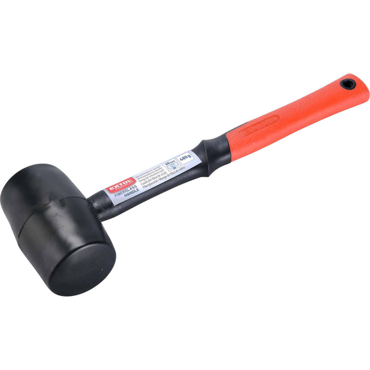 EXTOL PREMIUM Palička pryžová černá, průměr 60mm 8811103