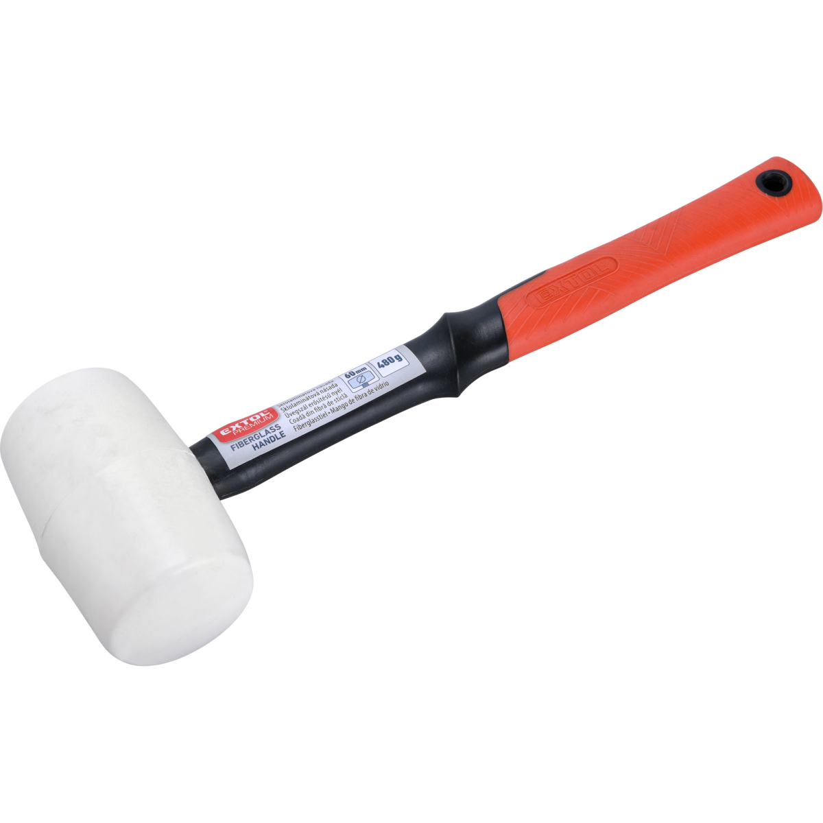 EXTOL PREMIUM Palička pryžová bílá, průměr 60mm 8811113