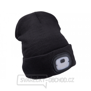 Čepice s čelovkou 4x25lm, USB nabíjení, tmavě šedá, ECONOMY, univerzální velikost Čepice s čelovkou 4x25lm, USB nabíjení, tmavě šedá, ECONOMY, univerzální velikost gallery main image