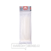Pásky stahovací na kabely EXTRA, bílé, 280x4,6mm, 100ks, nylon PA66 Náhled