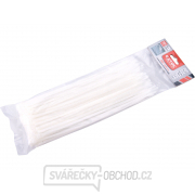 Pásky stahovací na kabely EXTRA, bílé, 280x4,6mm, 100ks, nylon PA66 Pásky stahovací na kabely EXTRA, bílé, 280x4,6mm, 100ks, nylon PA66 gallery main image