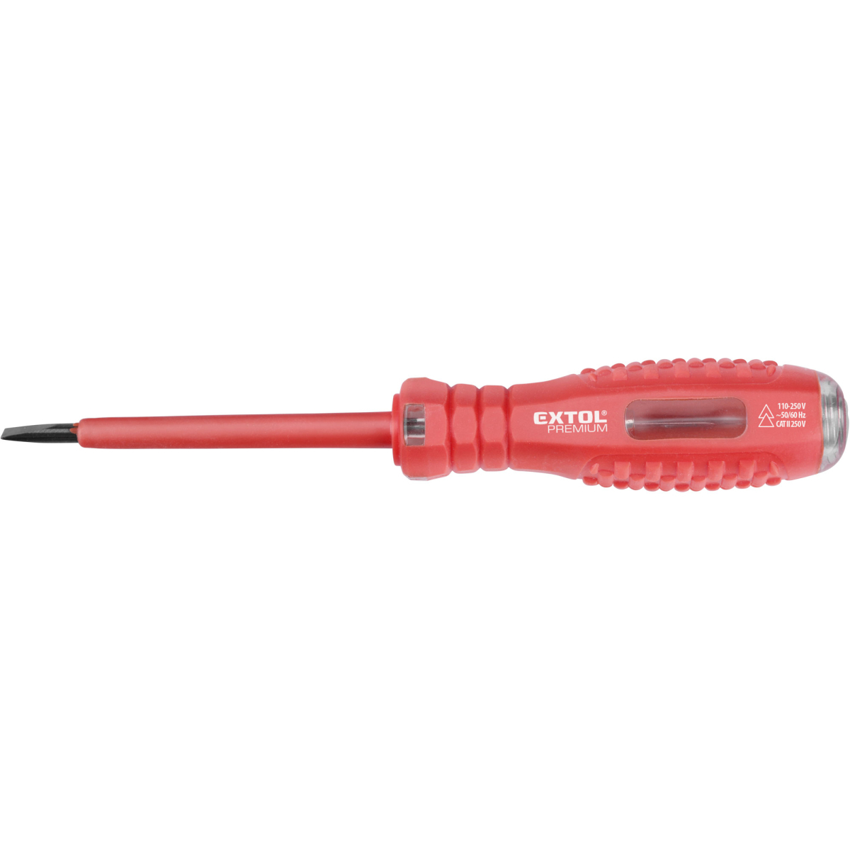 Levně Zkoušečka napětí 110-250V, plochá (-), 160mm 8831203