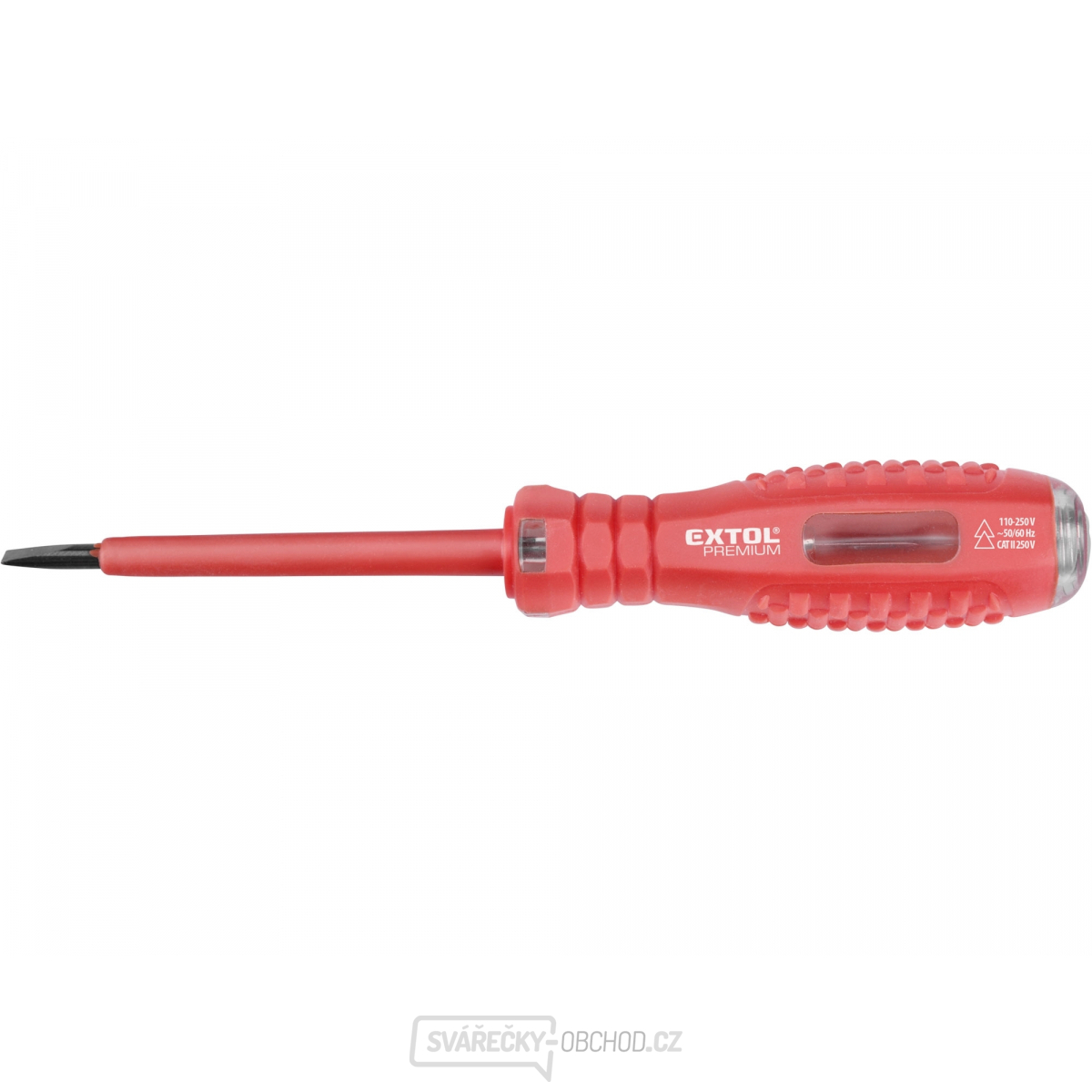 Zkoušečka napětí 110-250V, plochá (-), 160mm