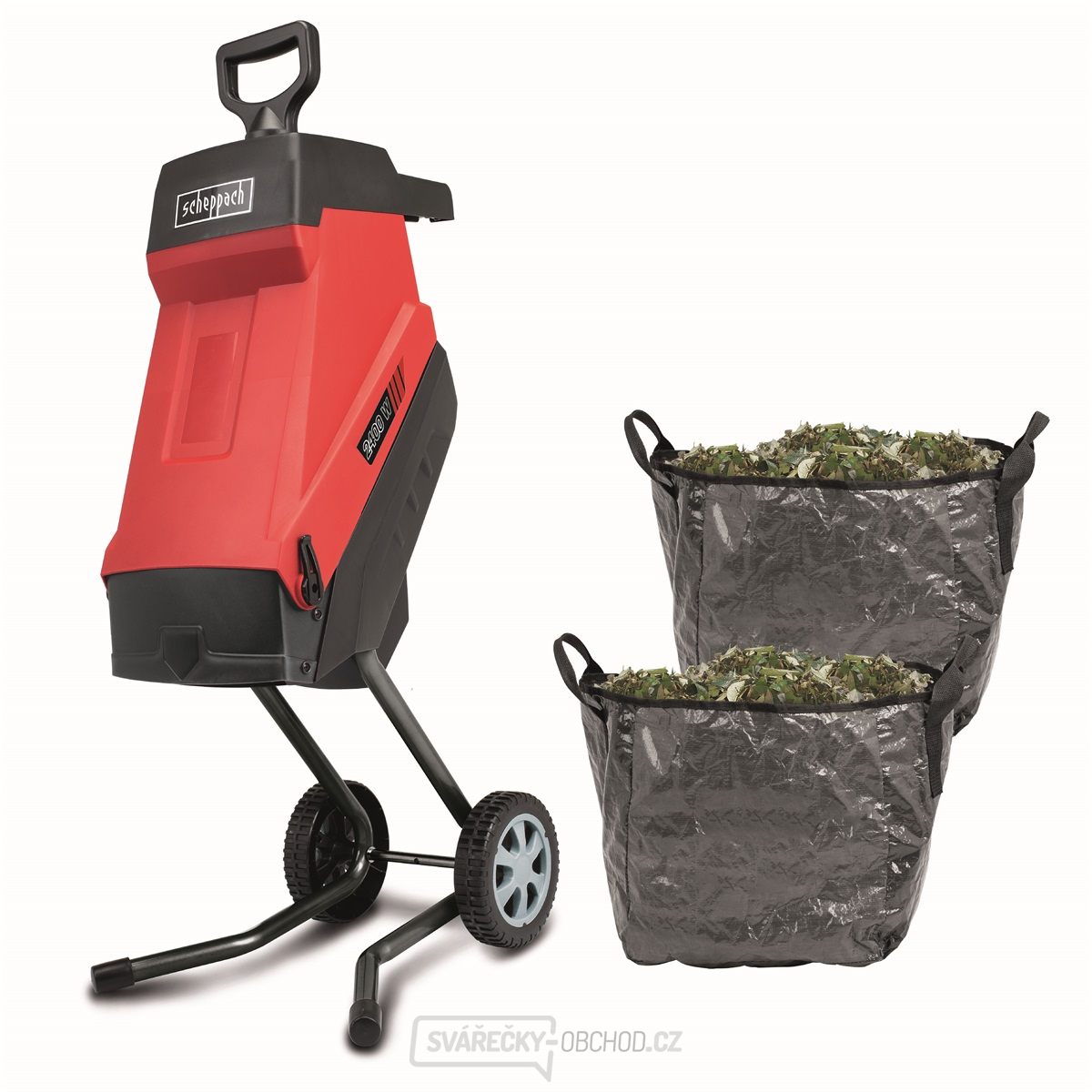 Scheppach GS 55 elektrický nožový drtič větví 2400 W