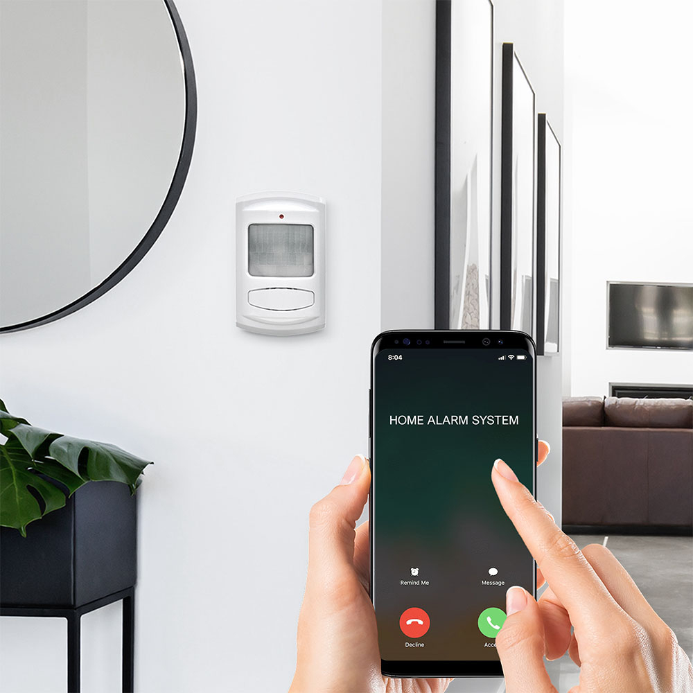 Solight GSM Alarm, pohybový senzor, dálk. ovl., bílý 1D11