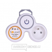 Solight rozbočka, 2x 10A, bílá-šedá, vypínač Náhled