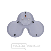 Solight rozbočka, 2x 10A, bílá-šedá, vypínač Náhled