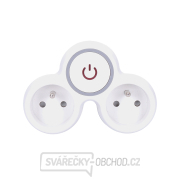 Solight rozbočka, 2x 10A, bílá-šedá, vypínač Solight rozbočka, 2x 10A, bílá-šedá, vypínač gallery main image