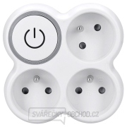 Solight rozbočka, 3x 10A, bílá-šedá, vypínač Solight rozbočka, 3x 10A, bílá-šedá, vypínač gallery main image