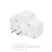 Solight rozbočka,  4 x 2,5A, bílá, vypínač Náhled