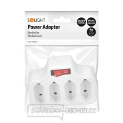 Solight rozbočka,  4 x 2,5A, bílá, vypínač Náhled
