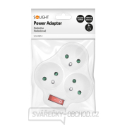 Solight rozbočka, 3 x 10A, bílá, vypínač Náhled