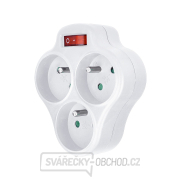 Solight rozbočka, 3 x 10A, bílá, vypínač Solight rozbočka, 3 x 10A, bílá, vypínač gallery main image