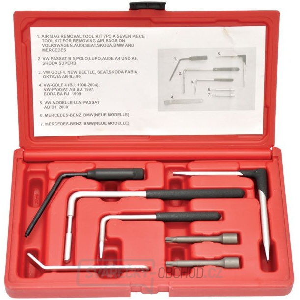 Sada přípravků pro demontáž airbagů 058- 62285