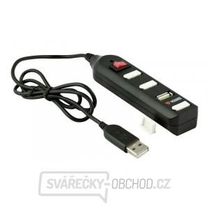 USB hub YENKEE YHB-4002BK s vypínačem černý gallery main image