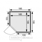 Finská sauna KARIBU TILDA (6174) Náhled