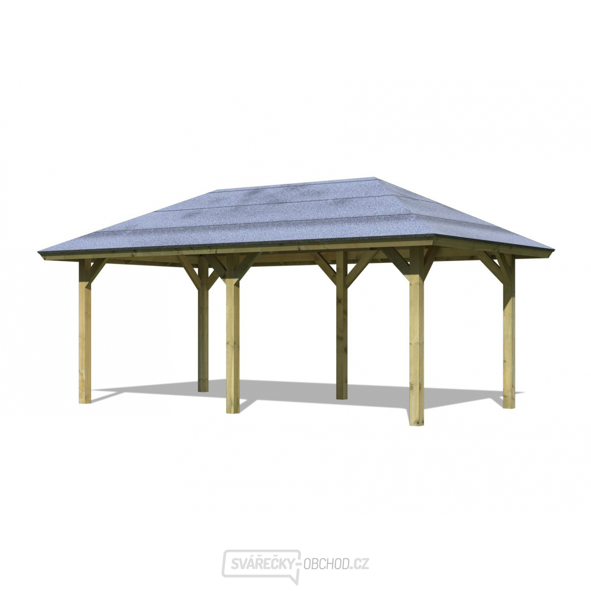 Carport Dřevěný přístřešek na auto KARIBU KIRN 2 68844