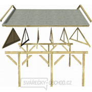Carport Dřevěný přístřešek na 2 auta se sedlovou střechou KARIBU SATTELDACH 3 43470 Carport Dřevěný přístřešek na 2 auta se sedlovou střechou KARIBU SATTELDACH 3 43470 náhled