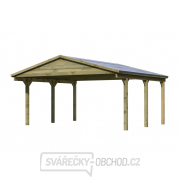 Carport Dřevěný přístřešek na 2 auta se sedlovou střechou KARIBU SATTELDACH 3 43470 Carport Dřevěný přístřešek na 2 auta se sedlovou střechou KARIBU SATTELDACH 3 43470 gallery main image