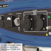 Scheppach SG 3200 Rámová elektrocentrála 2800 W s regulací AVR Náhled