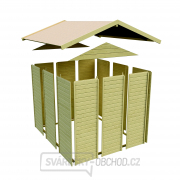 Dřevěný domek KARIBU DAHME 1 (42558) natur náhled