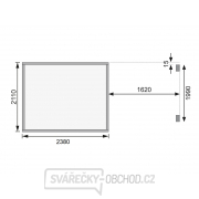 Dřevěný domek KARIBU MERSEBURG 5 + přístavek 166 cm (68767) natur Náhled