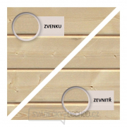 Dřevěný domek KARIBU MERSEBURG 5 + přístavek 166 cm (68767) natur náhled