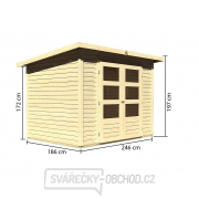 Dřevěný domek KARIBU STOCKACH 3 (82978) natur Náhled