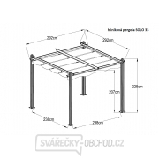 hliníková pergola LANITPLAST SOLO 33 Náhled