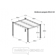 hliníková pergola LANITPLAST SOLO 43 Náhled