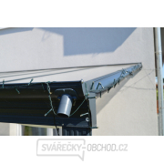 hliníková pergola LANITPLAST WALL 53 antracit + opál PC náhled