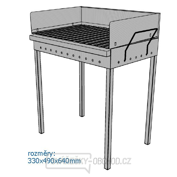 MARS - skládací nerezový gril 640x490x330mm MARS - skládací nerezový gril 640x490x330mm gallery main image