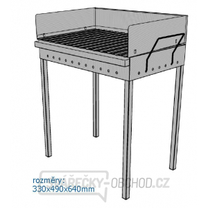 MARS - skládací nerezový gril 640x490x330mm