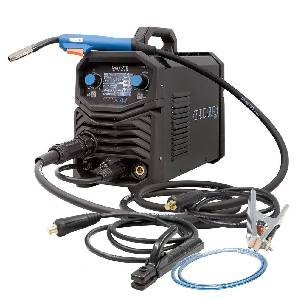 Spartus Svářecí poloautomat invertor EasyMIG 215 s hořákem SPE 150/3m EASYMIG215-PAK-15-3