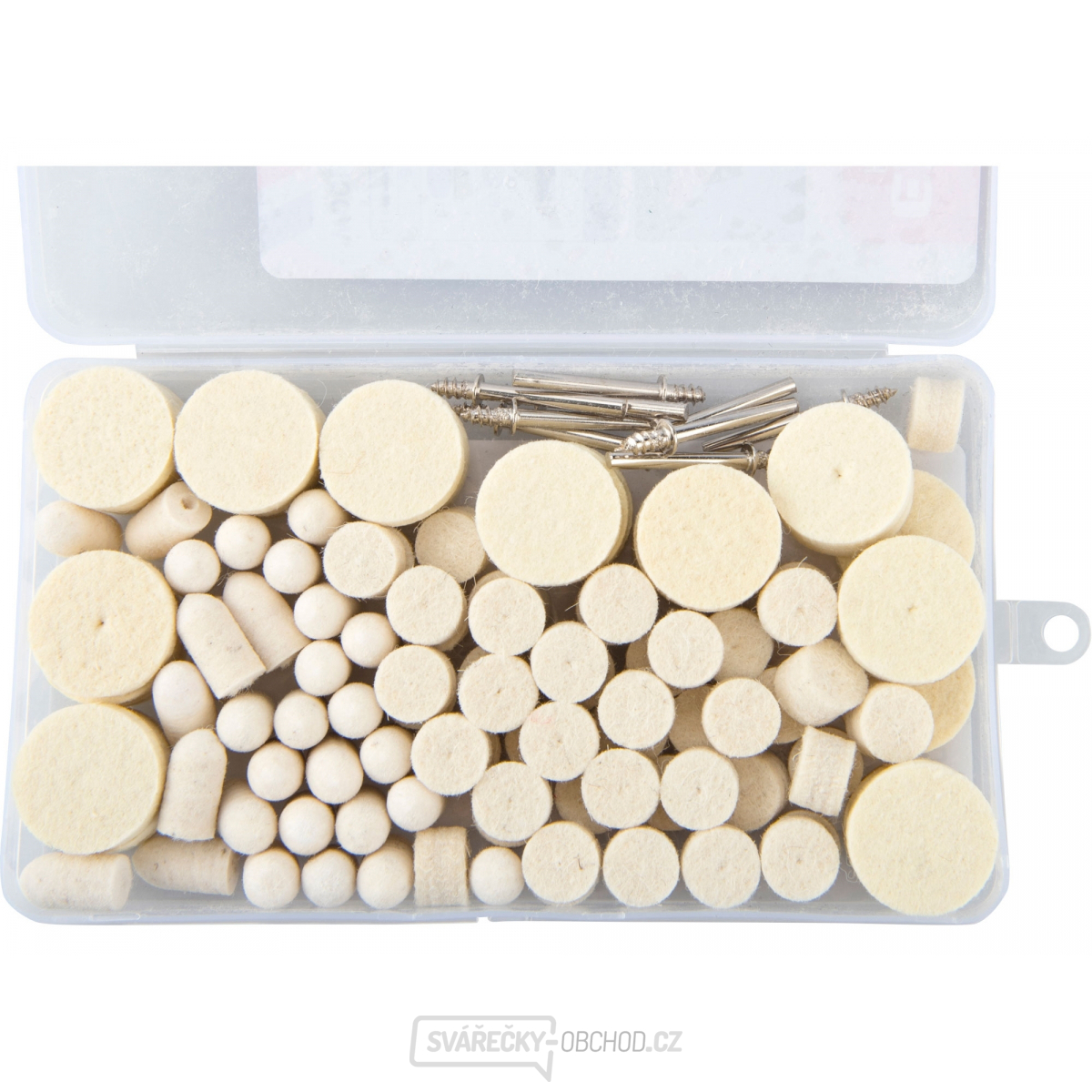 Kotouče plstěné leštící, sada 120ks