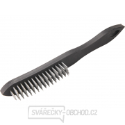 Kartáč ocelový, 4řadý, 290mm Kartáč ocelový, 4řadý, 290mm gallery main image