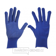 Rukavice z polyesteru s PVC terčíky na dlani, velikost 8 Rukavice z polyesteru s PVC terčíky na dlani, velikost 8