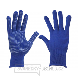 Rukavice z polyesteru s PVC terčíky na dlani, velikost 8 Rukavice z polyesteru s PVC terčíky na dlani, velikost 8