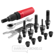 nástavec nýtovací na vrtačku T-COMBO, sada pro matice M3-M12 i trh. nýty 2,4-6,4mm, CrMoV Náhled
